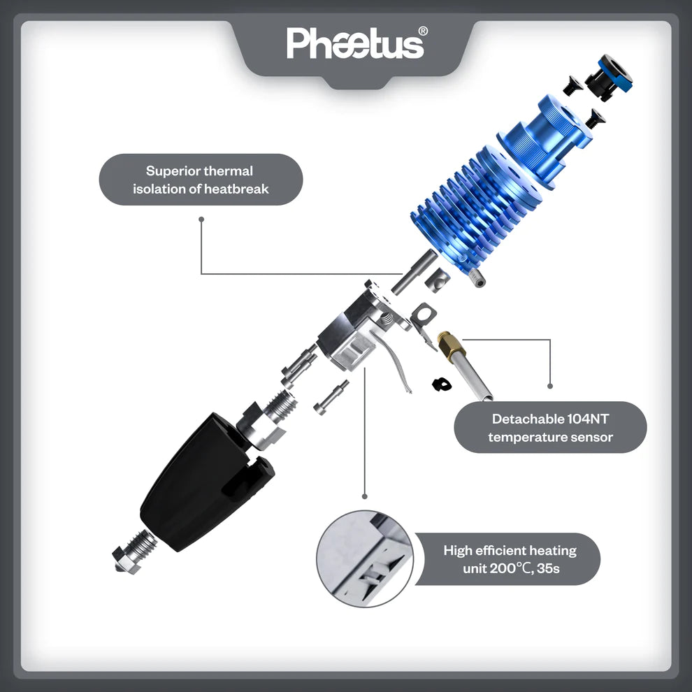 Phaetus Rapido 2 Hotend NT104 280°C