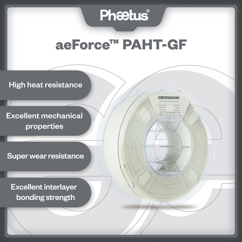 Phaetus aeForce PAHT-GF 3D Printer Filament 1.75mm 1kg