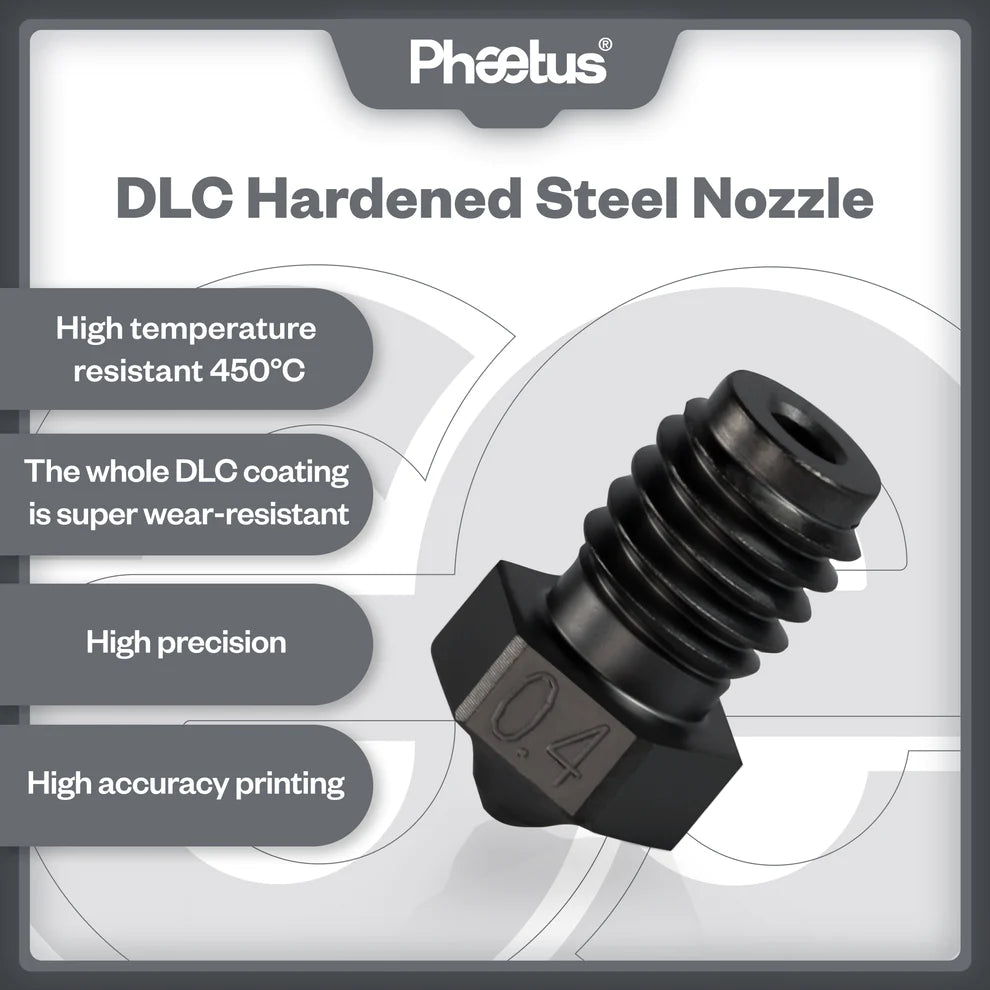 Phaetus Hardened Steel DLC Nozzle 1.75mm