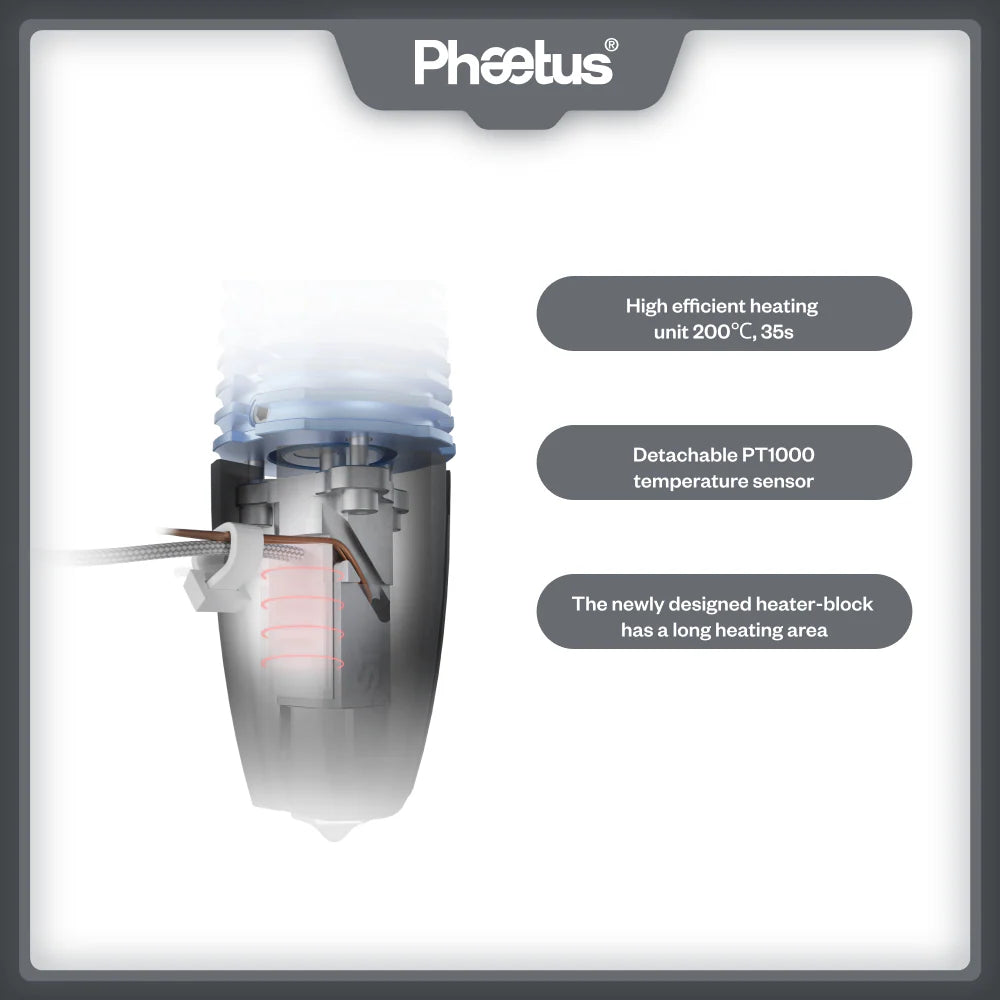 Phaetus Rapido 2 Plus Hotend (PT1000)
